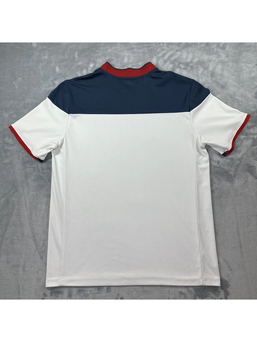 Adidas x USA Golf Shirt Mens Medium Red White Blue Olympic Team Colorblock Polo